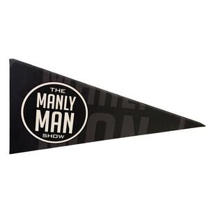 The Manly Man Show Triangle Pennant Shaped Canvas Wrapped Artwork Wall Art
